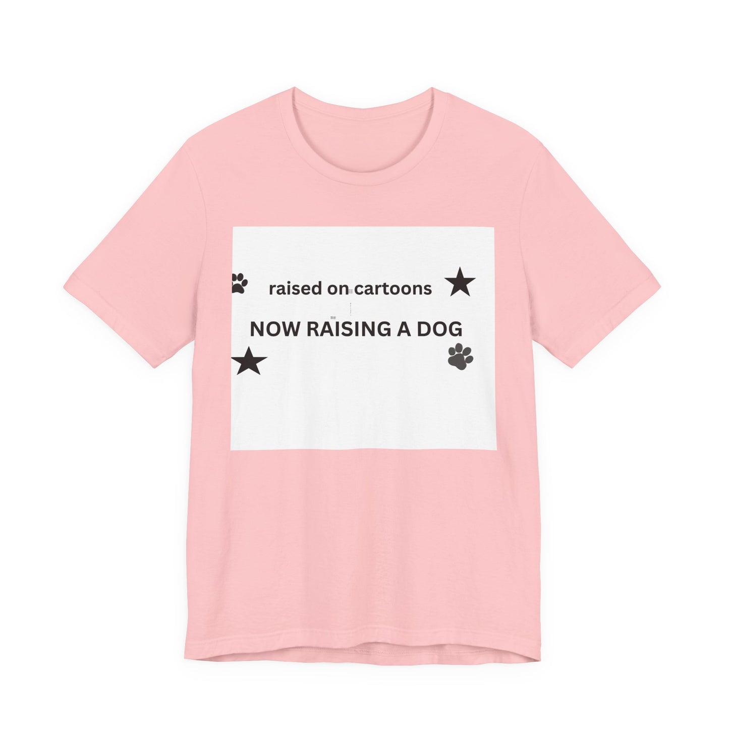 Raised on Cartoons Now Raising a Dog T-Shirt | Dog Lover Tee