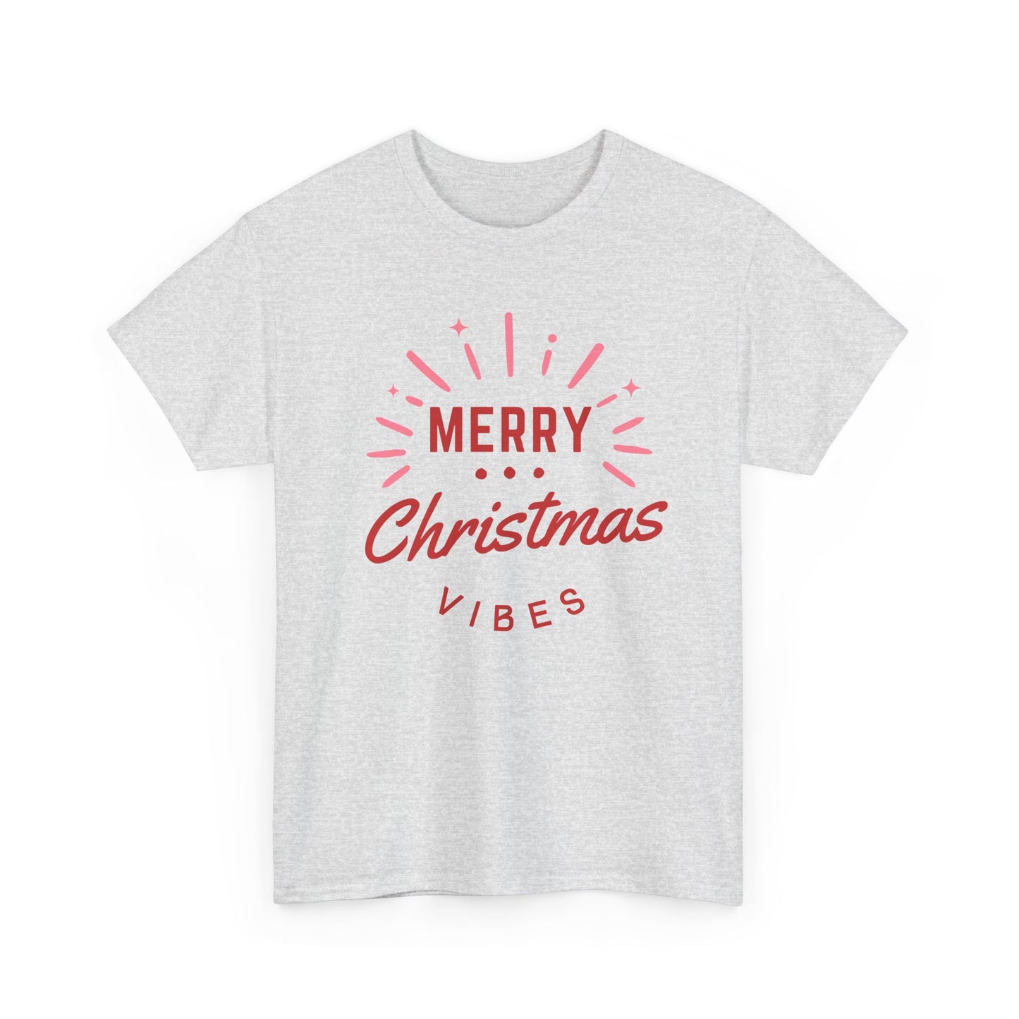 Merry Christmas Vibes T-Shirt | Holiday Typography Tee
