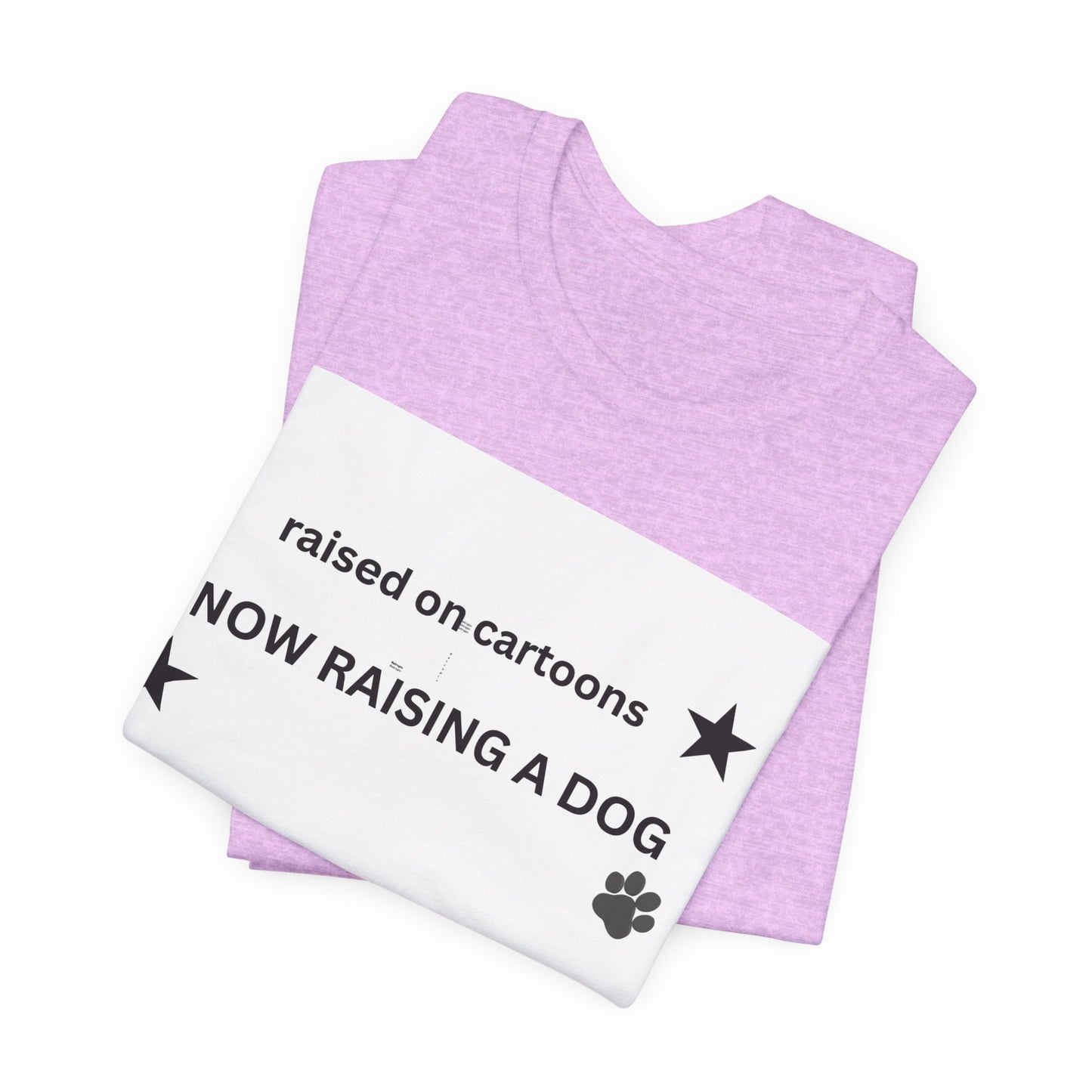 Raised on Cartoons Now Raising a Dog T-Shirt | Dog Lover Tee