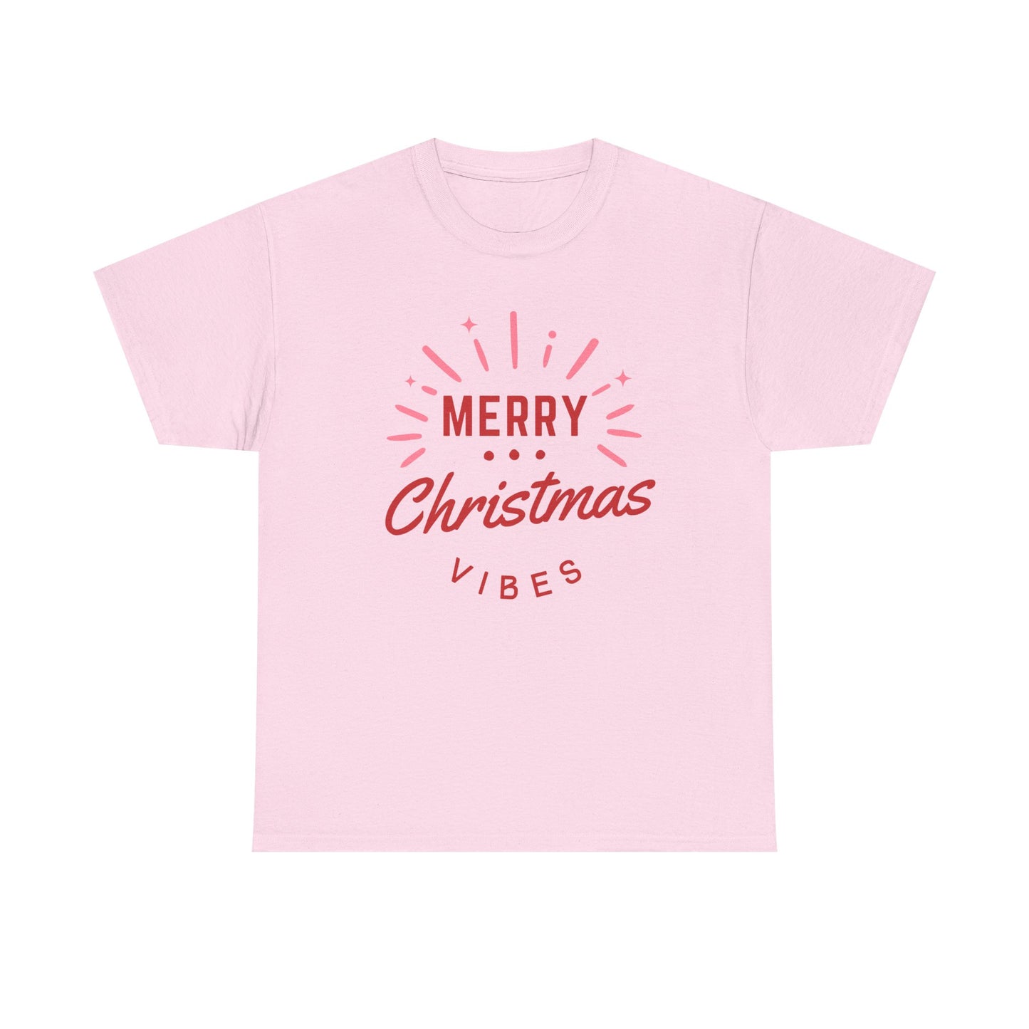 Merry Christmas Vibes T-Shirt | Holiday Typography Tee