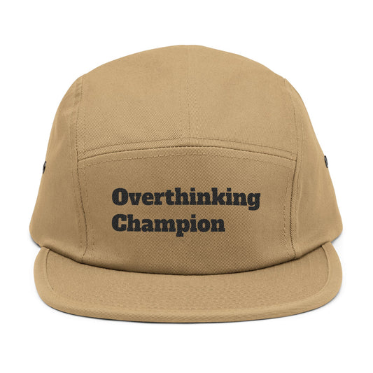 Overthinking Champion Embroidered 5-Panel Cap