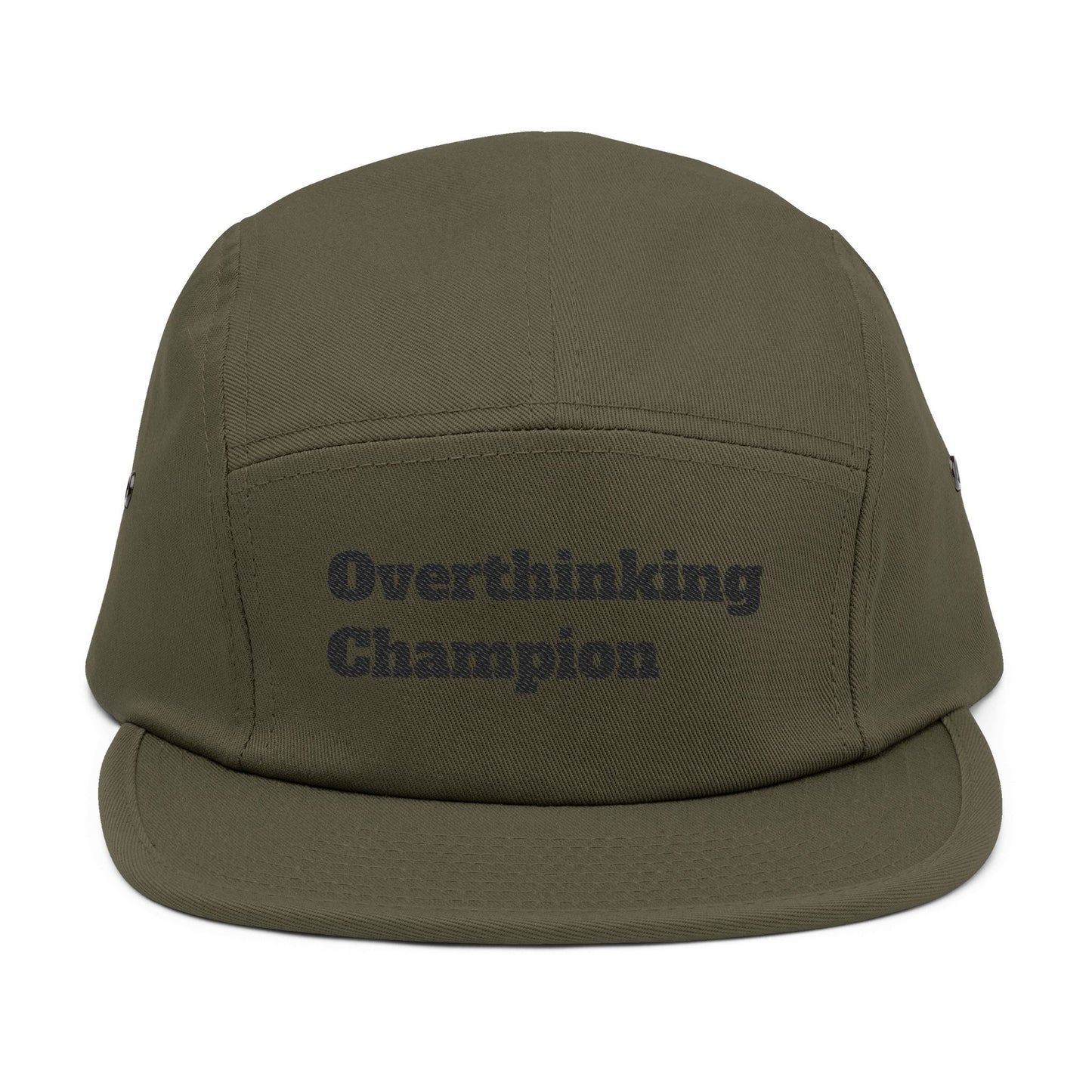 Overthinking Champion Embroidered 5-Panel Cap