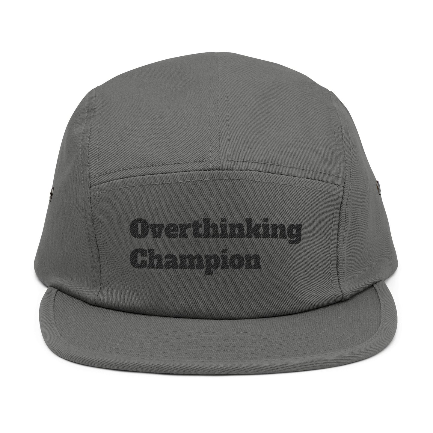 Overthinking Champion Embroidered 5-Panel Cap